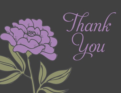 Beautiful Vintage Carnation Thank You Cards