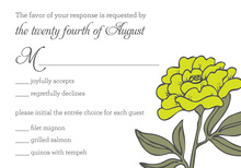 Simply Yellow RSVP Cards