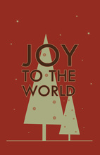 Super Joy To The World Folded Greeting Cards