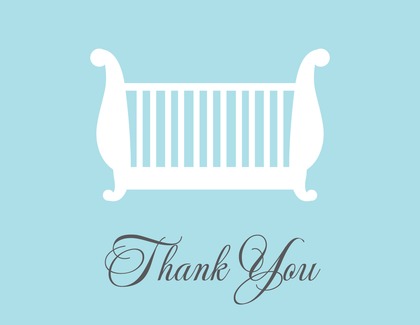 Vintage Bassinet Blue Stickers