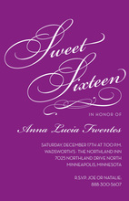 Stylish Sweet Sixteen Invitation