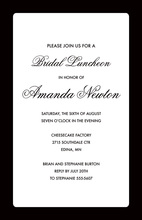 Traditional Bold Black Border Invitation