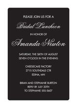 Something Pure White Border Invitations