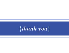 Whiskey Bottle Blue Plaid Thank You Cards