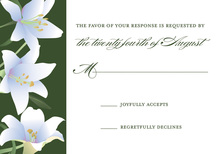 Charming Lilies RSVP Cards