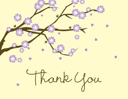 Classic White Blossoms Thank You Cards