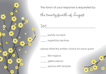 Billowy Blossoms RSVP Cards