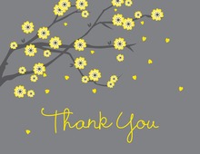 Special Yellow Blossoms Thank You Cards