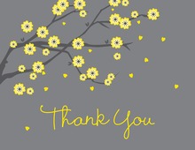 Posy Party In Bright Sky Thank You Cards