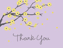 Posy Party In Bright Sky Thank You Cards