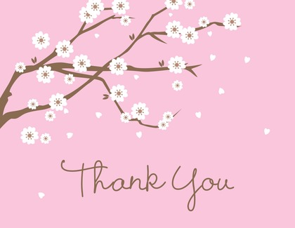 Special Yellow Blossoms Thank You Cards