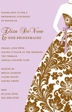 Girl In White Bridal Invitations