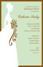 Watercolor Bridal Bouquet Invitations