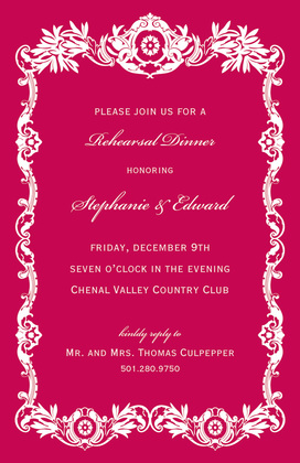 Modern Royal Frame Invitations