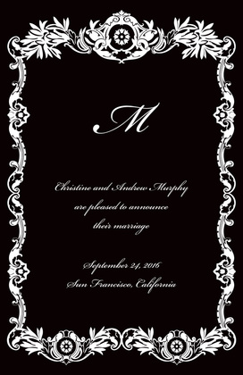 Luxury Royal Frame Formal Invitations