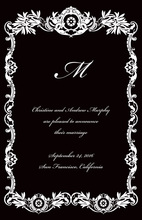 Modern Royal Frame Invitations