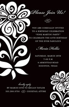 Truly Delicate Flourish Formal Party Invitations