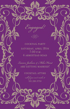 Stylish Trendy Preppy Lilac Invitation