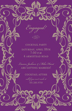 Stylish Trendy Preppy Lilac Invitation