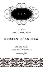 Modern Super Slate Invitations