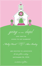 Traditional Chapel Of Love Invitations