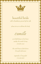 Princess Bride Border Scalloped Invitations