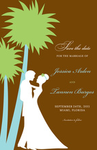 Silhouette Tropical Destination Invitations