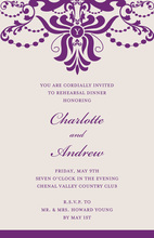 Formal Madame Monogram Invitations