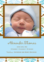 Friendly Forest Photo Birth Announcements
