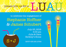 Modern Beautiful Luau Invitations