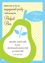 Charming Modern Pear Invitations