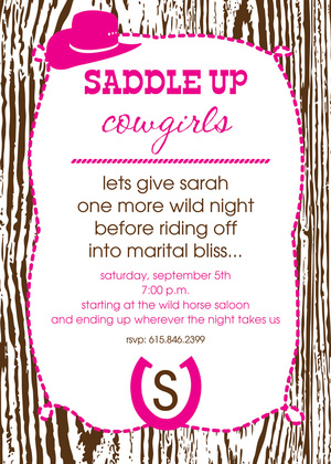 Woody Cowboy Invitations