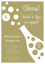 Cheers! Champagne Shower Invitations