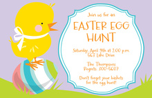 Easter Bunny Rabbit Invitation