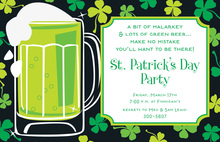 Irish Beer Invitations