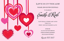 Pink Valentine Heart Mix Speak Invitation