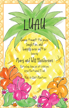 Pineapple Luau Invitation