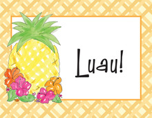 Watercolor Pineapple Thank You Note Card