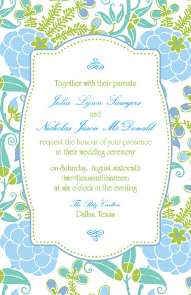 Whimsical Lotus Invitations