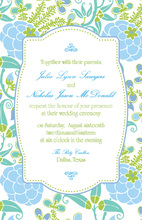 Abstract Lotus Invitation