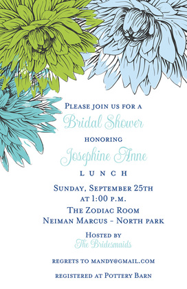 Illustrating Floral Painted Invitations