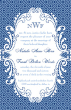 Abstract Flowery Design Invitation