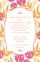 Enchanted Large Damask Pattern Formal Invitations