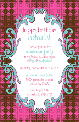 Slightly Teal Invitation