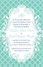 Slightly Teal Invitation