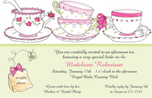 Sugar With Tea Cups Invitation