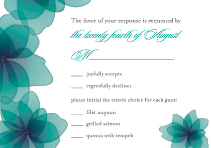 Translucent Flower Petals Translucent Looks Invitations