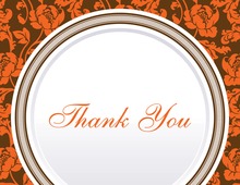 Autumn Rehearsal Dinner Thank You Cards