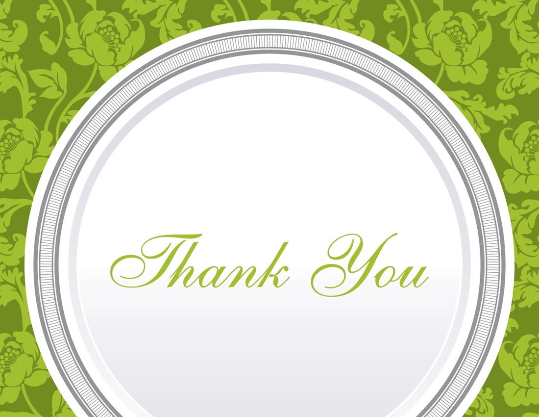 Green Rehearsal Thank You Cards