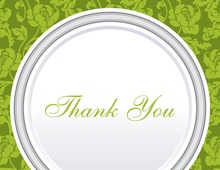 Green Rehearsal Thank You Cards